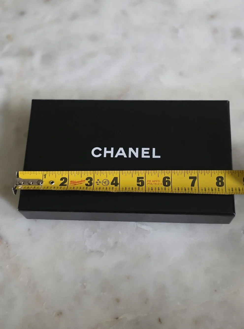 Authentic Chanel Long Wallet Gift Box W/ Dustcover & Care Cards